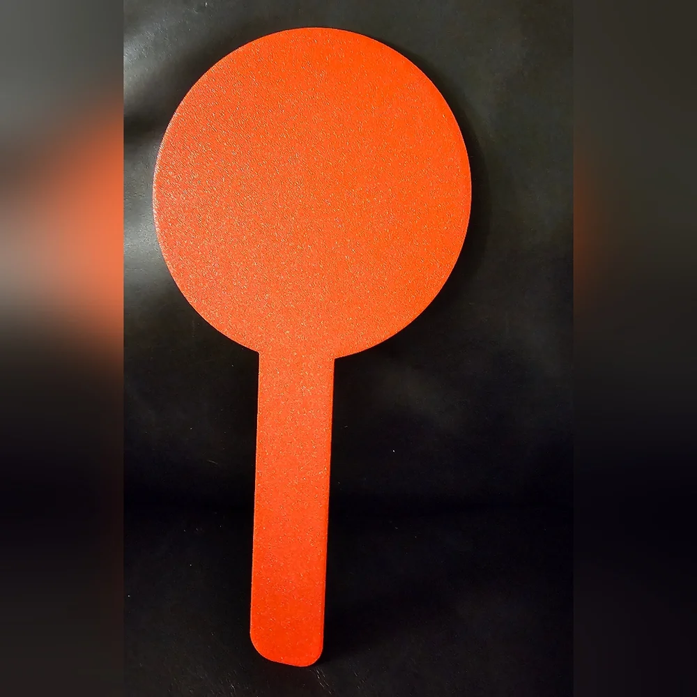 Red Stop Sign With Handle Plastic Waterproof NWOT